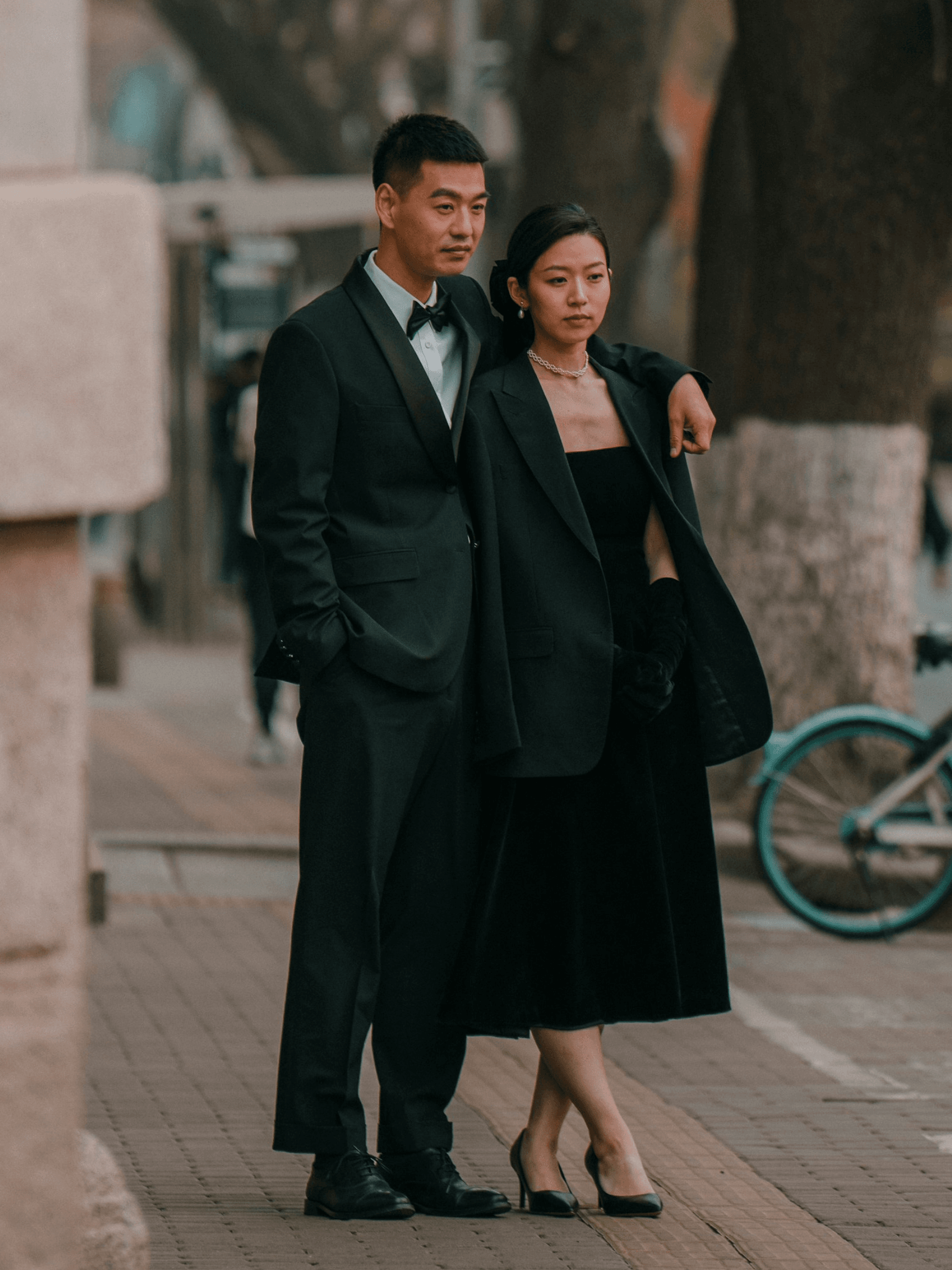 Couple using the system together